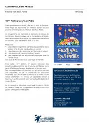 Image illustrant 15ème Festival des Tout-Petits