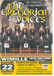 Image illustrant The Gregorian Voices en concert