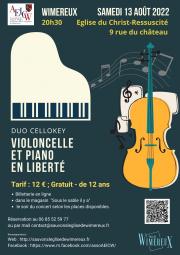 Image illustrant « Violoncelle et piano en liberté » par le Duo Cellokey