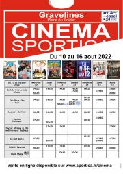 Programme du cinéma Sportica du 10 au 16 août 2022