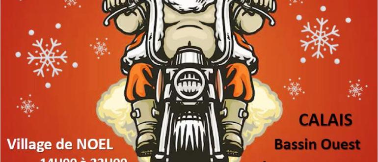 Visuel pour pères noël à moto
