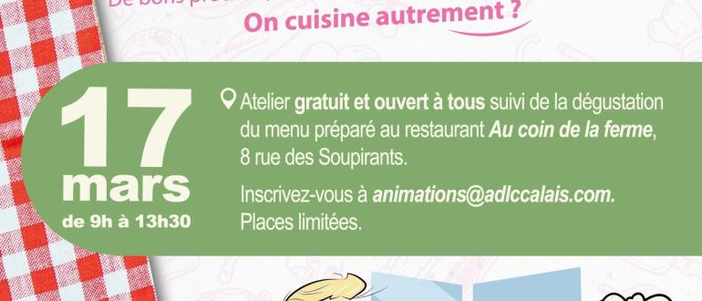 Visuel pour atelier cuisine nourricière & tablée partagée