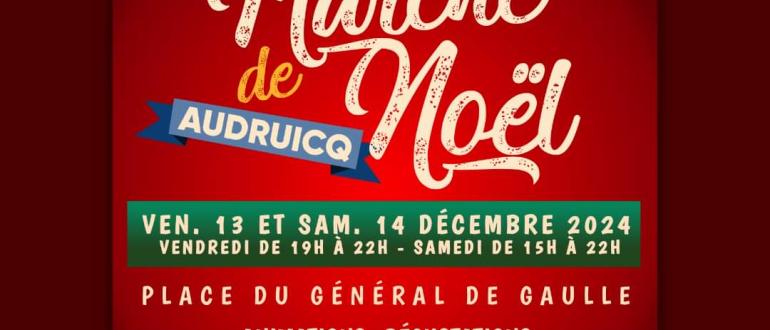 Visuel pour marché de noël à audruicq