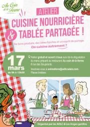 Image illustrant Atelier Cuisine nourricière & tablée partagée
